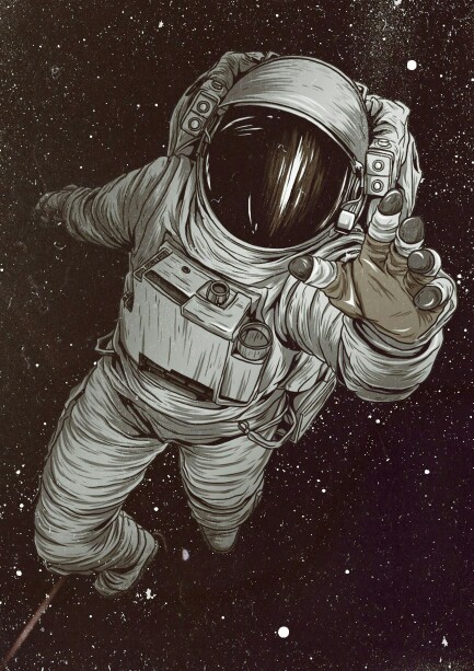 Astronaut art Mais on Inspirationde