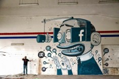 The Facebook Like Obsession Told Through Murals