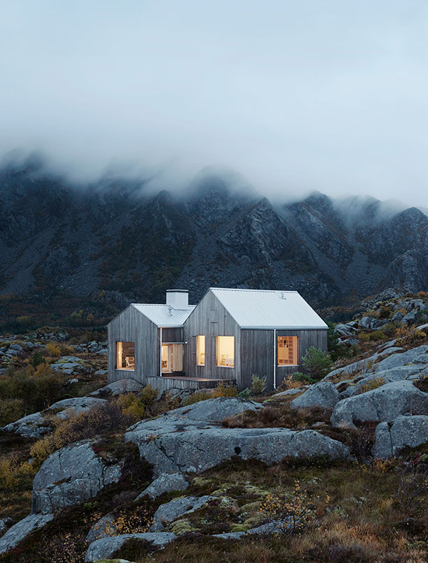 The house on the northern Norwegian island of Vega is designed by Kolman x Boye