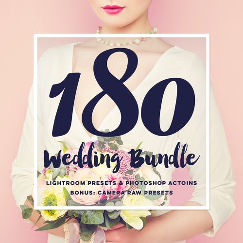 The Best Wedding Lightroom Presets & Photoshop Actions Bundle. Designed to drastically impro ...