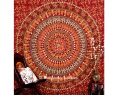 Mandala Elepahnt Design Boho Tapestry