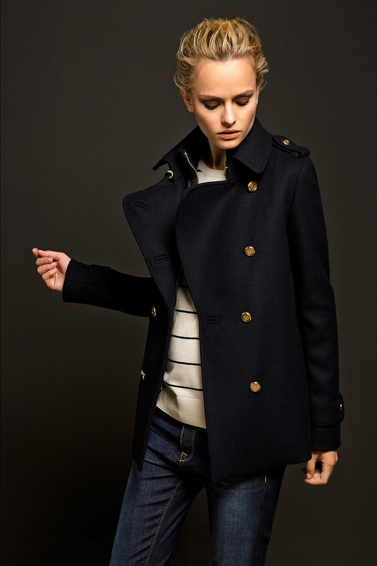 LIMITED EDITION NAVY TRENCH COAT – Massimo Dutti | My Style | Pinterest | Trench, Trench C ...