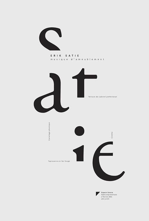 Erik Satie poster – Valerie Pilotte