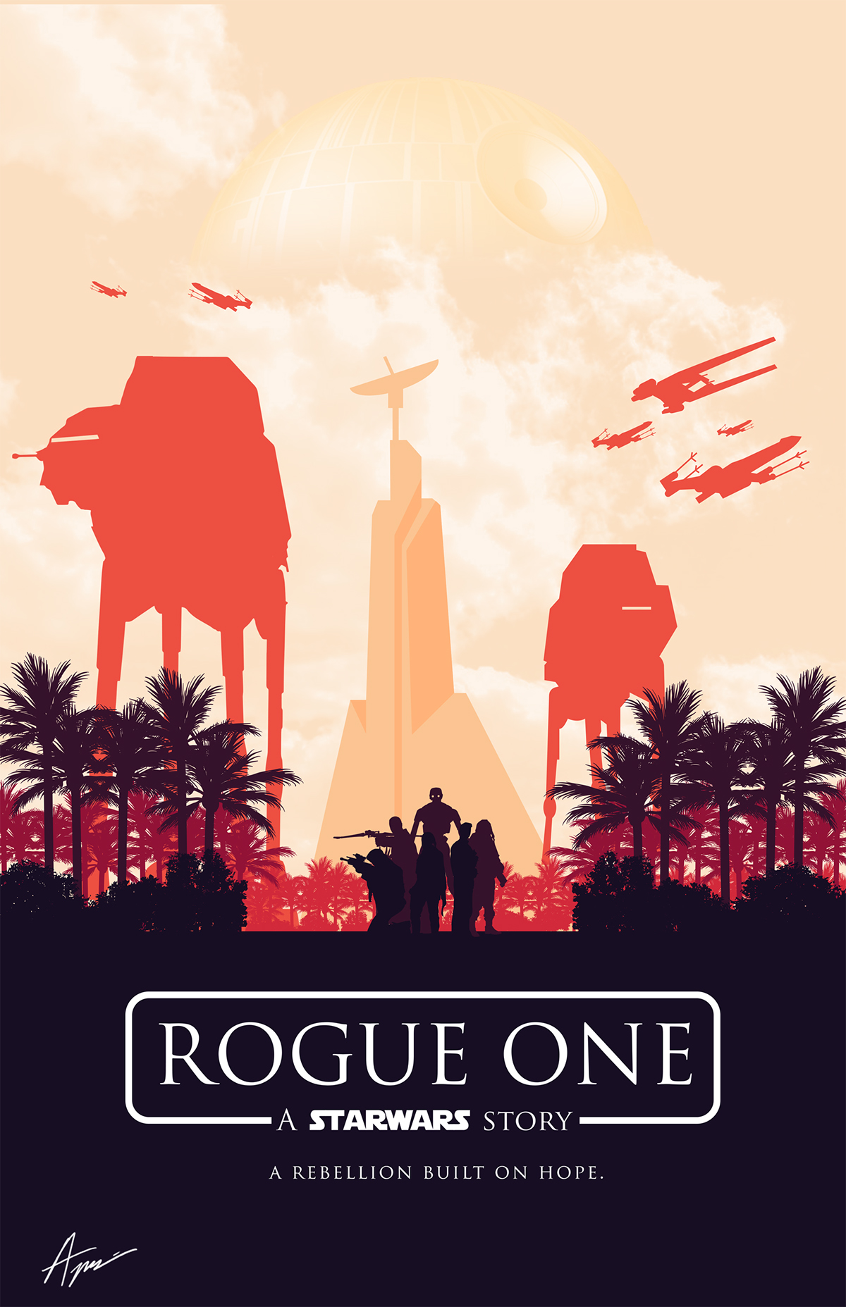 Star Wars Posters – Minimalist Rogue One on Inspirationde