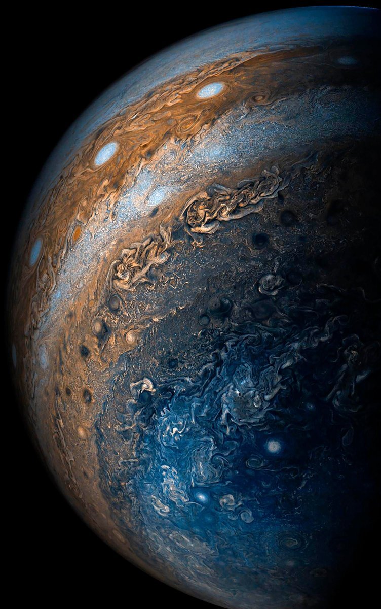 A close up of Jupiter.