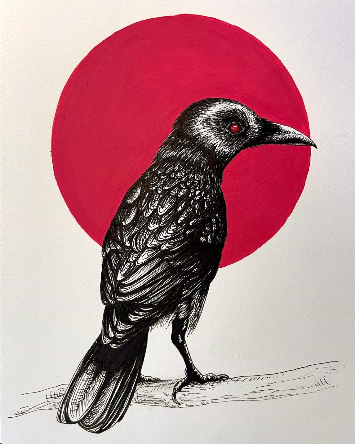 Red Raven by MrsGonk