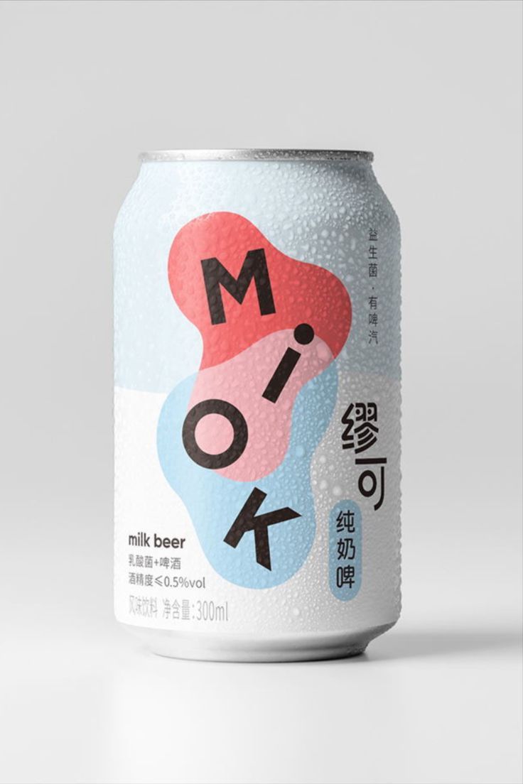 MIOK Milk Beer Packaging Is Wonderfully Smooth