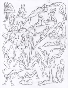 Figure drawing studies – poses by WMDiscovery93