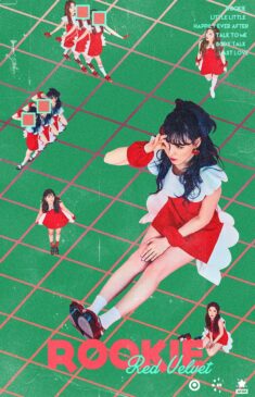 Rookie – Red Velvet retro 90’s theme poster