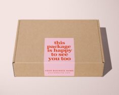 Editable Packaging Labels | DIY Printable Box Seal