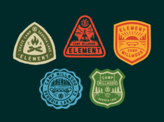 Element Skate Camp Patches