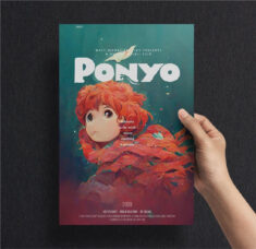 AI Studio Ghibli posters re-design