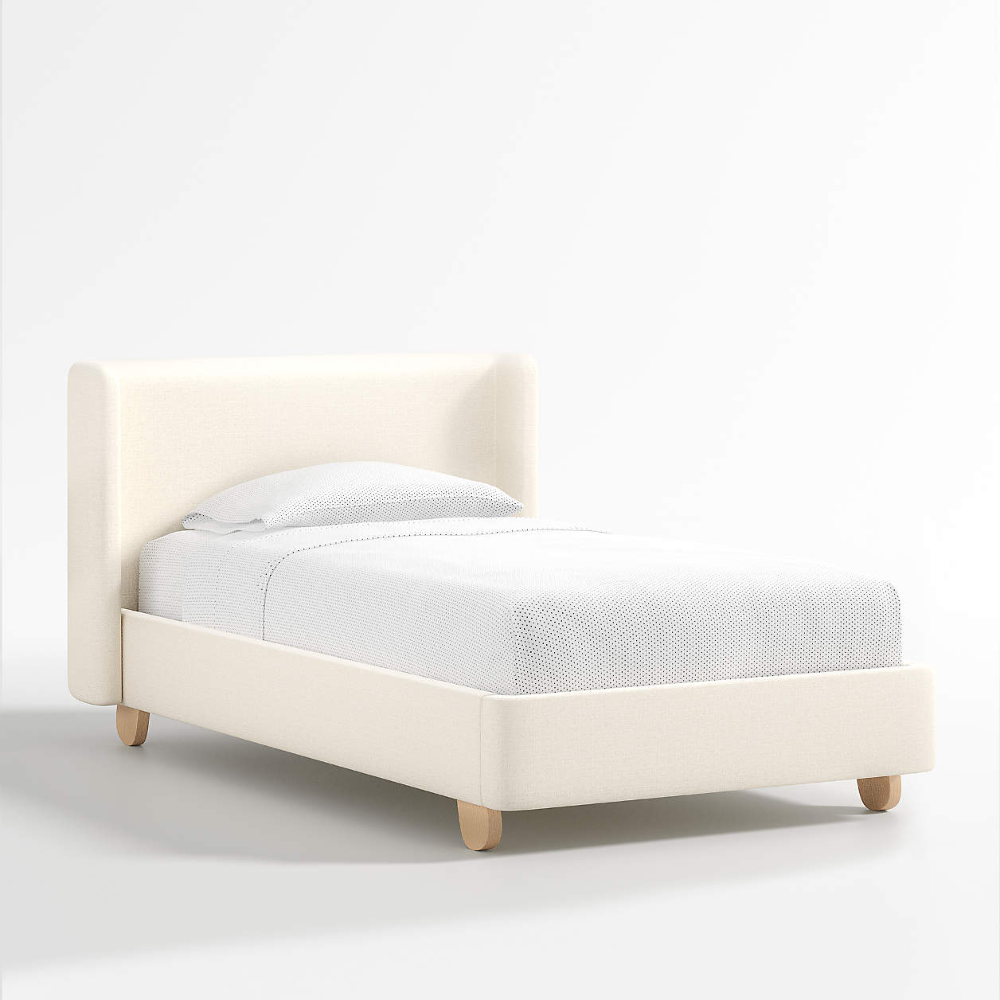 Pismo Natural Upholstered Kids Bed Frame | Crate & Kids Canada