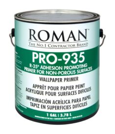 Roman R-35 Clear Water-Based Acrylic Wallcovering Primer 1 gal. – Total Qty: 4 case of: 4