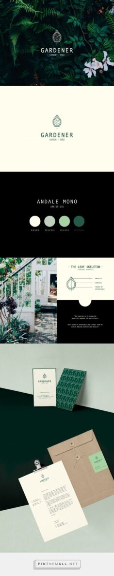 THE GARDENER // Branding on Behance… – a grouped images picture