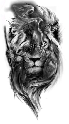 amazing Spartans art | Pinterest | Lion tattoo, Wolf tattoo sleeve, Lion tattoo design | Tatuage ...
