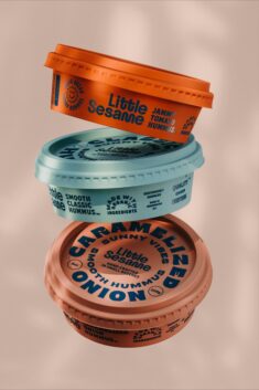 Little Sesame’s Packaging Disrupts The Hummus Market With Its Quirky Type And Bold Hues
