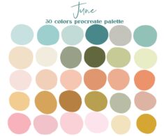 June Neutrals Procreate Color Palette / Ipad Procreate – Etsy
