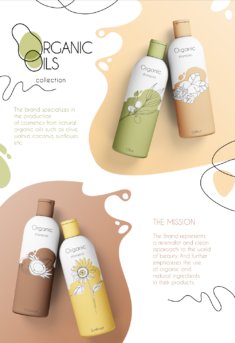 Organic oils| Illustration for cosmetics brand