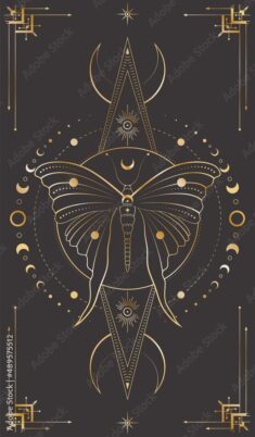 Sacred geometric tarot card cover