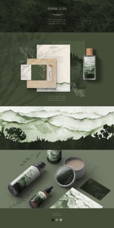 Rustic and woodsy packaging design