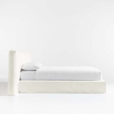 Ever White Slipcover King Bed by Leanne Ford + Reviews | Crate & Barrel