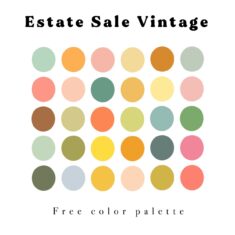 Estate Sale Vintage Color Palette