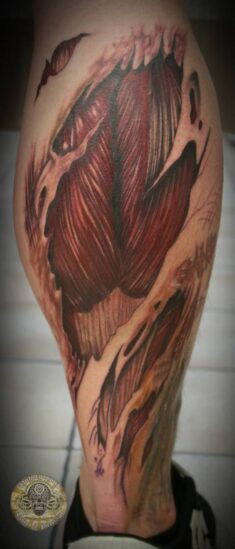 muscle tissue calf 1 step by 2Face-Tattoo on DeviantArt