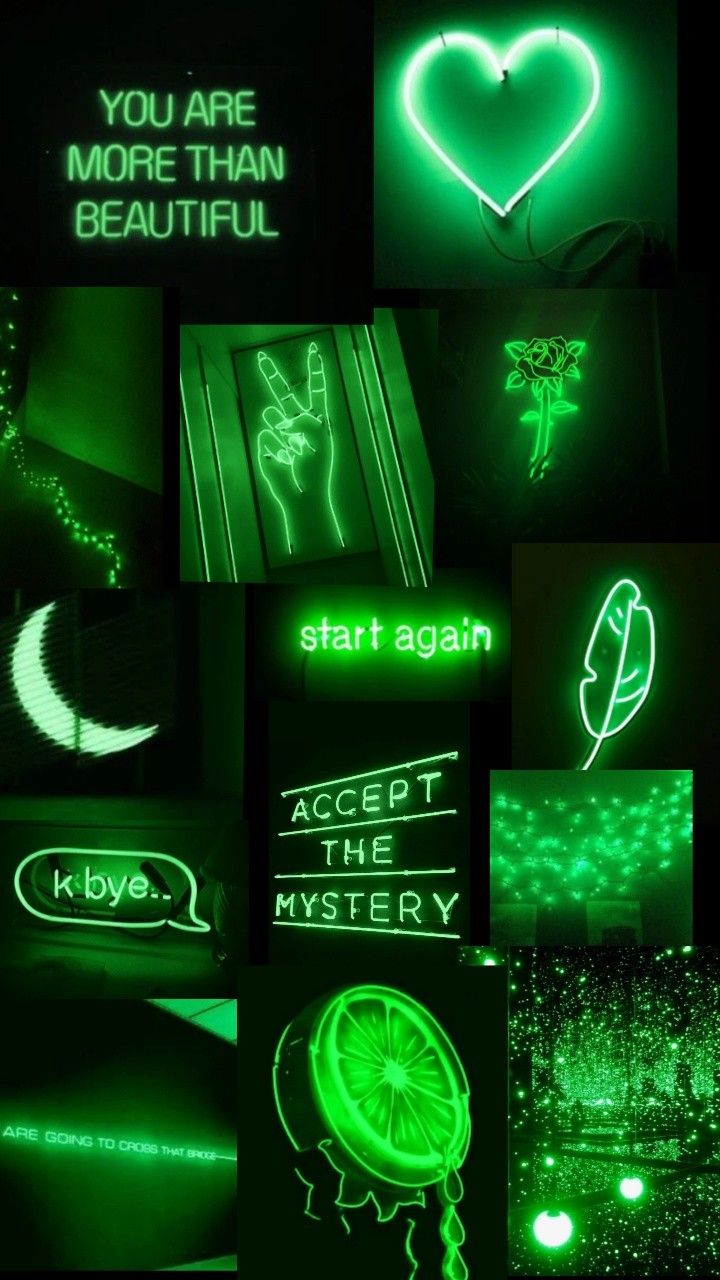 Aesthetic neon green 💚
