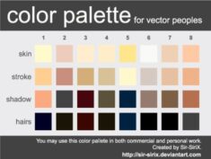 Color Palette 2 Vector People by Sir-SiriX on DeviantArt