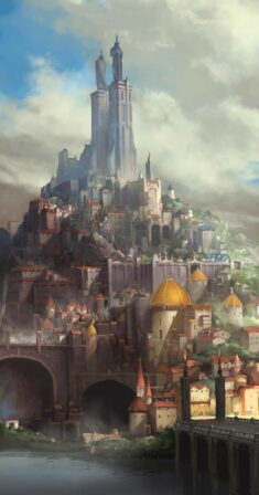 Epic Landscape Fantasy Castle Art