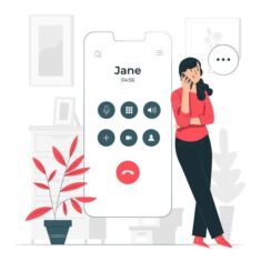 Free Vector | Calling concept illustration