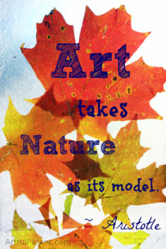 Art takes nature as its model