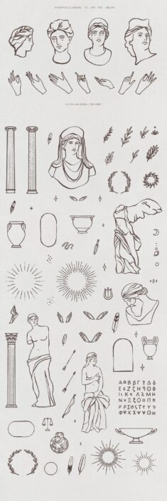 Ancient Greece Aesthetic Graphics