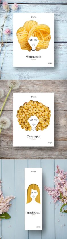 Cleverly Designed Packaging Makes Pasta Look Like Gorgeous Hair