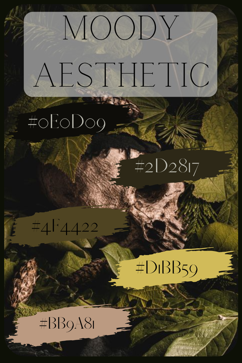 Canva Moody Aesthetic Hex Codes