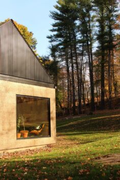 Nate Dalesio completes upstate house covered in corkboard panels