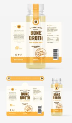 Bottle design for miracle bone broth from scandinavia | Product packaging contest