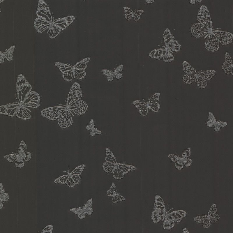 Butterfly Black Pearl Wallpaper – 20.5in x 396in x 0.025in (20.5in x 396in x 0.025in), Bre ...