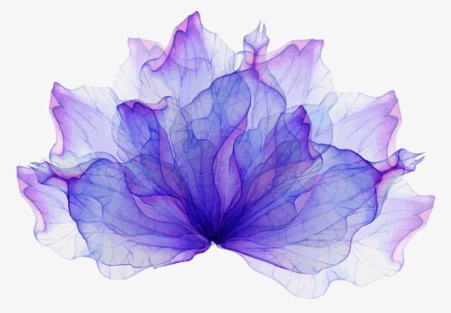 Decorative Material White Transparent, Decorate Purple Flower Material, Flower Clipart, Decorati ...