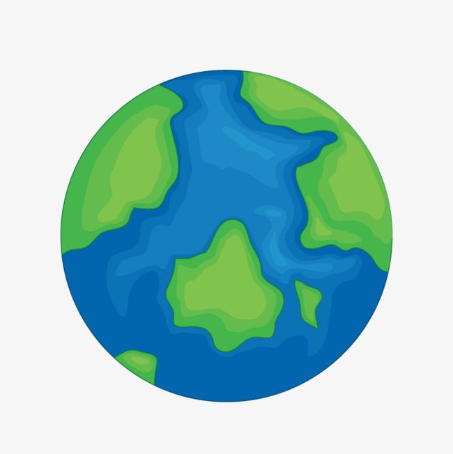 Green Earth PNG Picture, Blue Green Earth Cartoon, Blue Green, Cartoon, Earth PNG Image For Free ...