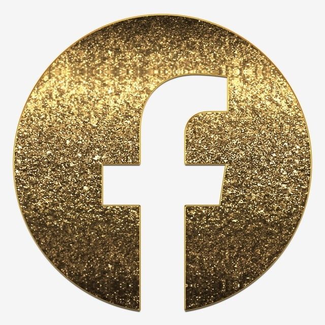 Luxury Logo Design PNG Picture, Facebook Logo Png In Golden Glitter Luxury Design, Logo Clipart, ...