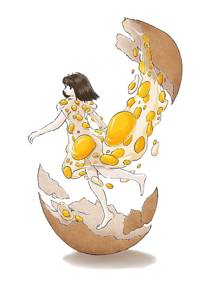 Marui Michi’s 24 Surreal Food Illustrations