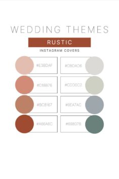 Rustic | Color Palette | Wedding Themes