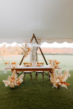 Rustic Elegant Sweetheart Table | Fall Wedding Aesthetic | California Photographer