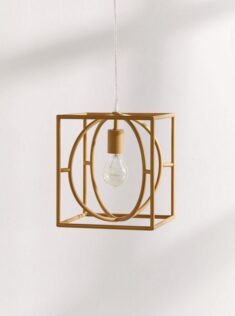 Urban Outfitters Adele Caged Square Pendant Light by Urban Outfitters