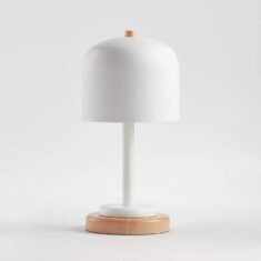 White Modern Dome Touch Kids Desk Lamp + Reviews | Crate & Kids