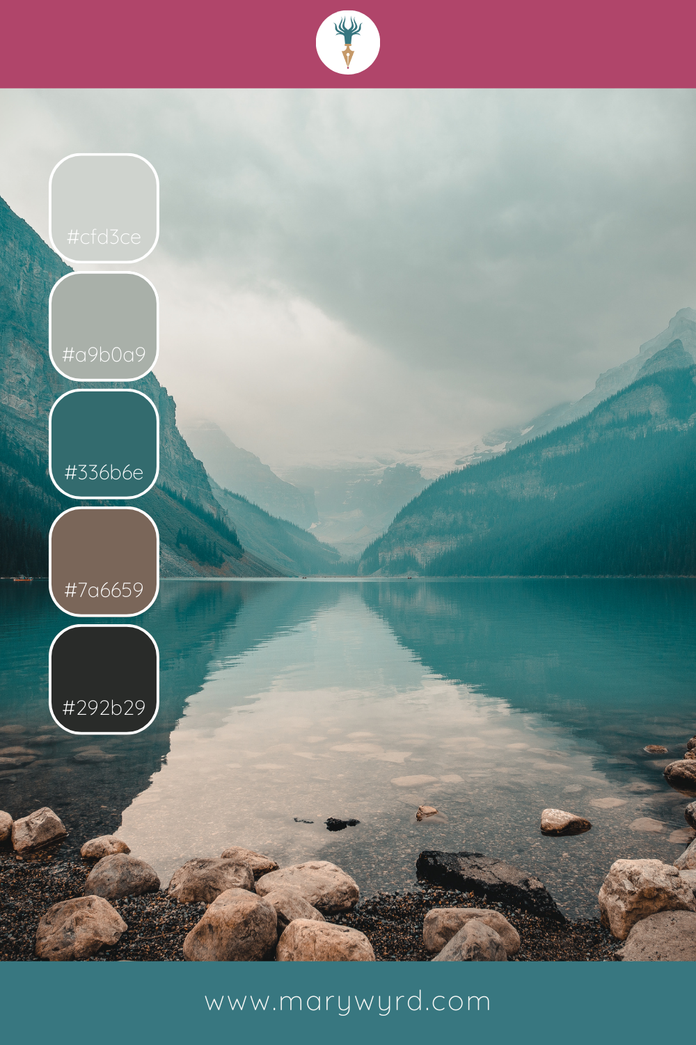 calm and cloudy | hex colour palette | Mary Wyrd