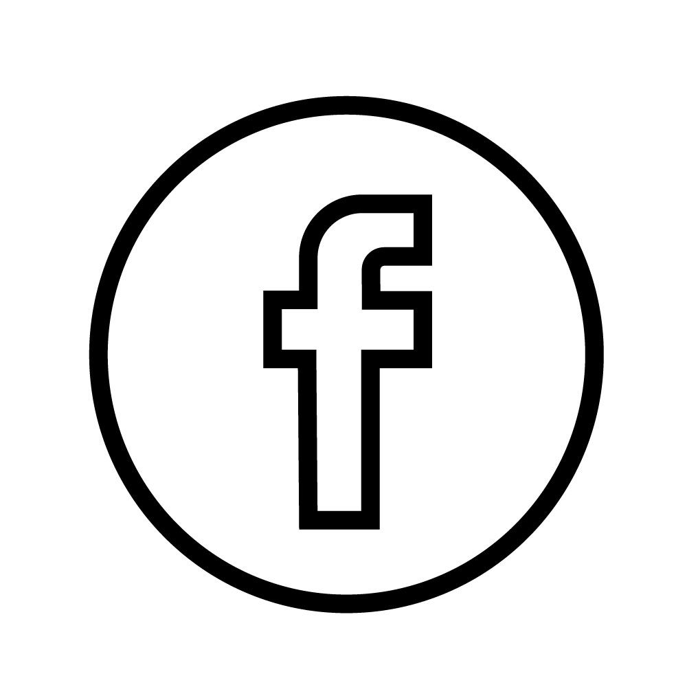 facebook vector logo  black – outline