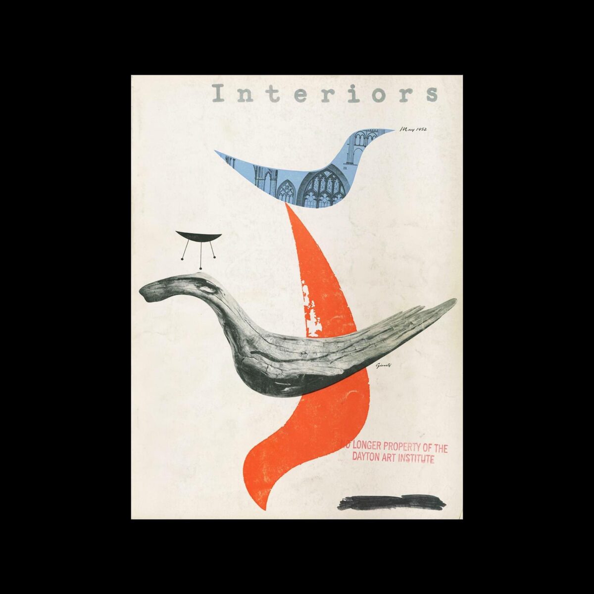 Interiors, May 1952. Cover design by George Giusti